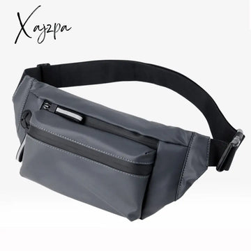 Xajzpa - Men Waist Fanny Pack Hip Bum Belt Bag Money Pouch Travel Fashion Waterproof Oxford Male